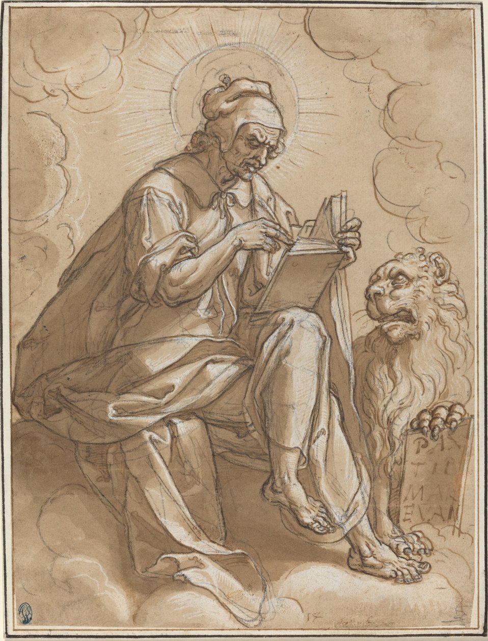 Saint Mark the Evangelist by Peter Candid after Heinrich Aldegrever after Georg Pencz