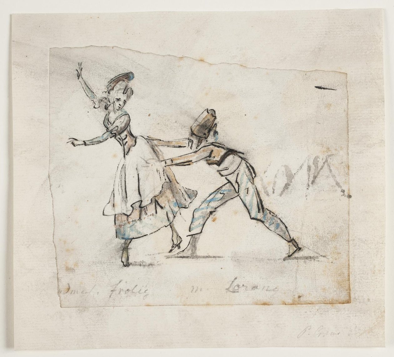 Anine Frölich and Pierre Jean Laurent in a scene from Galeotti