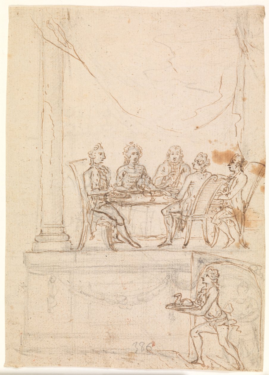 The Royal Family at a Banquet at Hirschholm Castle, September 29, 1771 by Peter Cramer