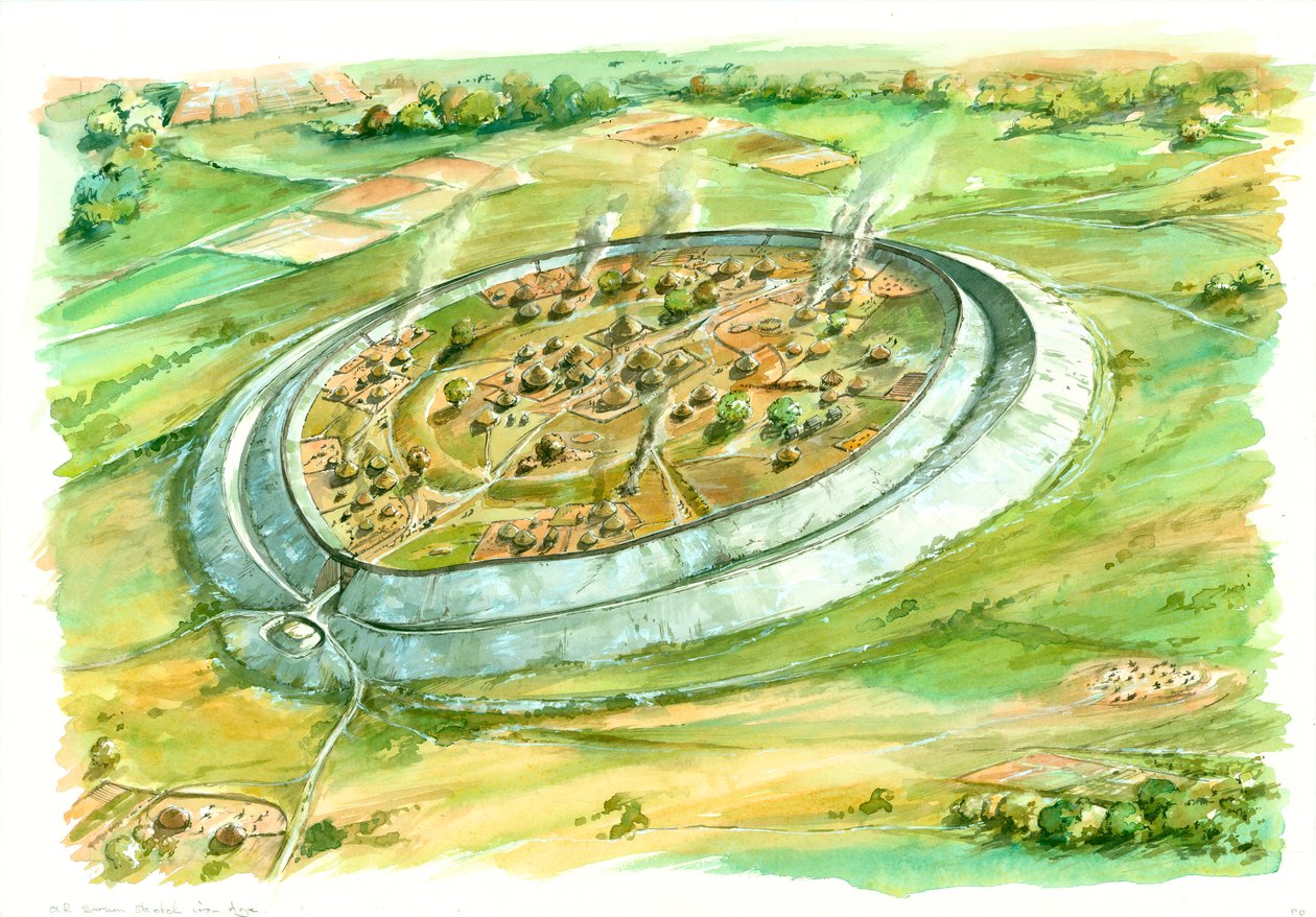 Old Sarum, Iron Age, c1990-2010 by Peter Dunn