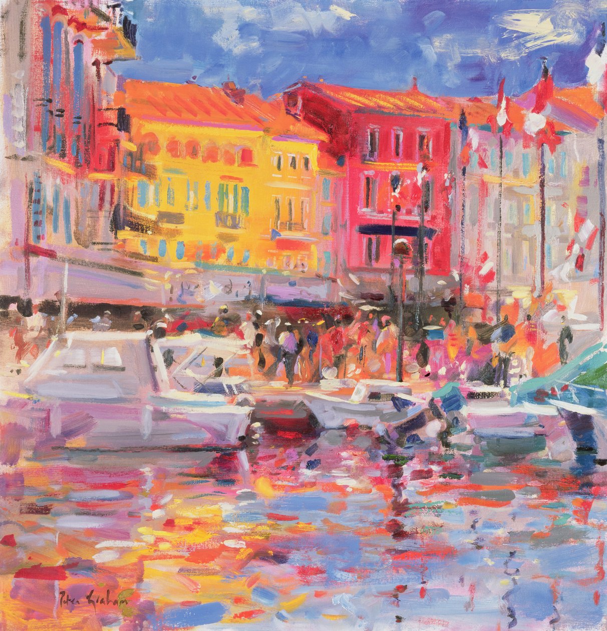 Le Port de St Tropez by Peter Graham (Contemporary)