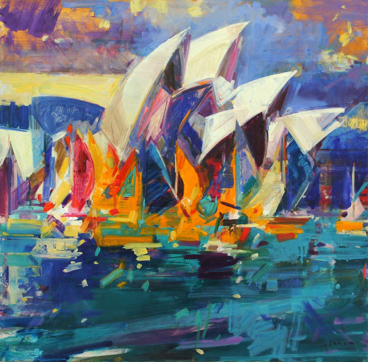 Sydney Flying Colours by Peter Graham (Contemporary)