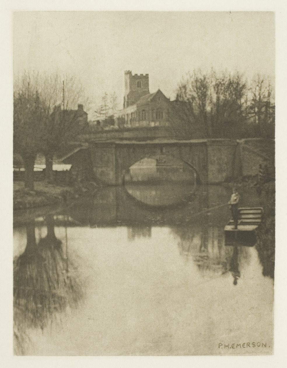 Broxbourne Church by Peter Henry Emerson