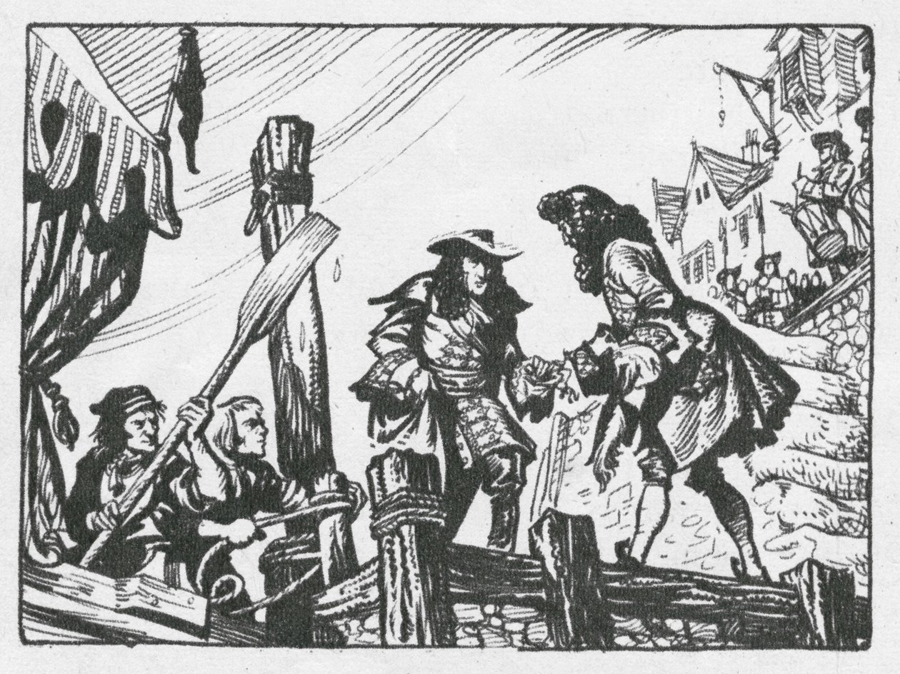 Brixham, where William, Prince of Orange, landed in 1688 to claim the English throne by Peter Jackson