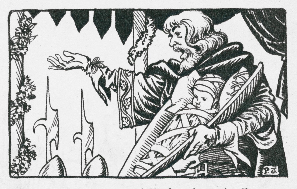 The First Prince of Wales, Born in Caernarvon Castle, is Presented to the Welsh People by King Edward I by Peter Jackson