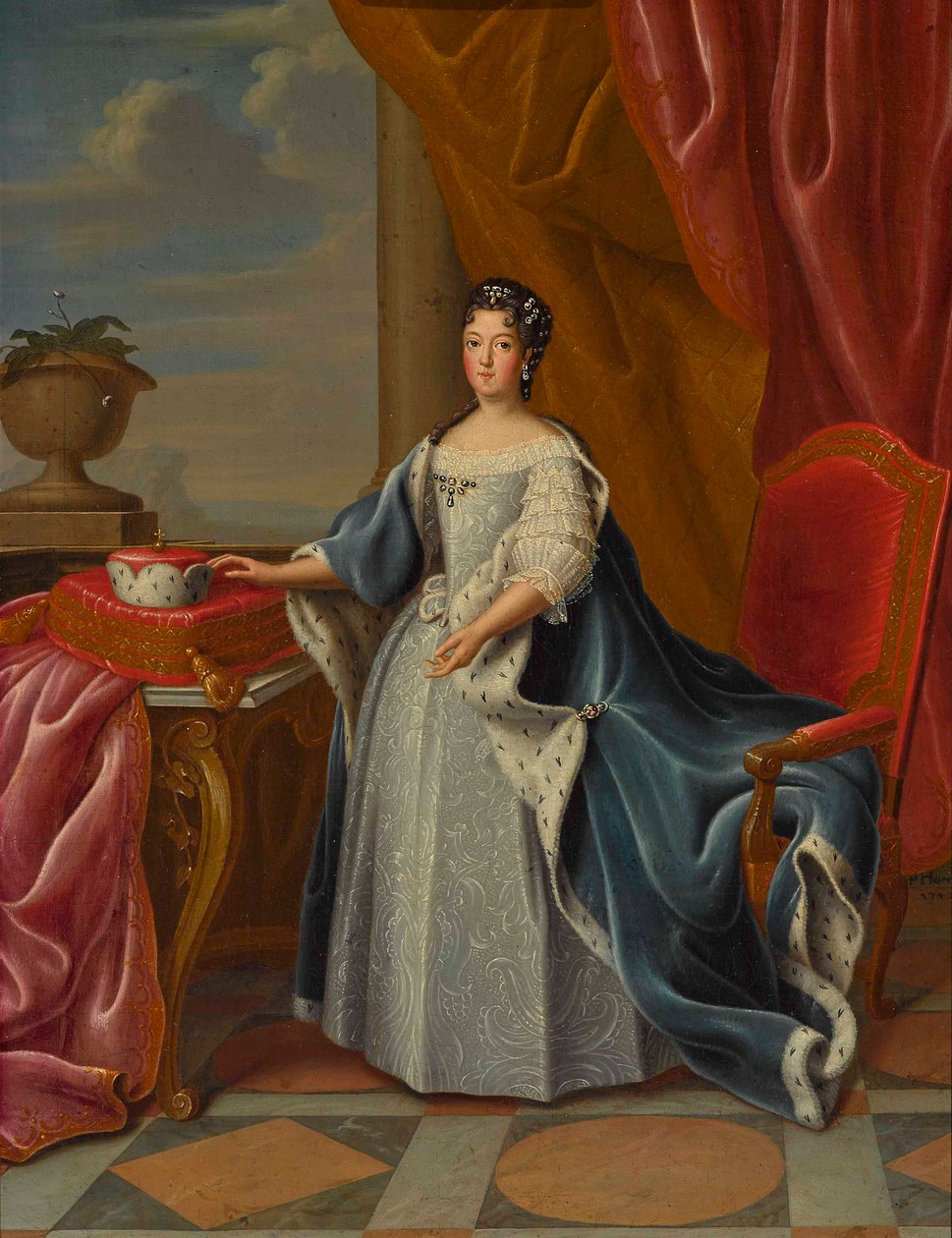 Portrait of Theresa Kunegunda Sobieska, Electress of Bavaria by Peter Jacob Horemans