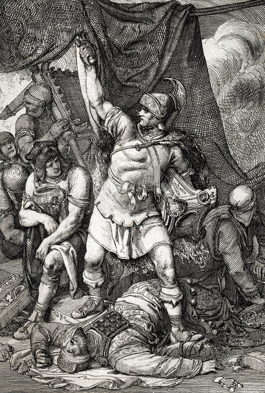 Roman Antiquity: The capture of Jerusalem, depiction of the siege of ...