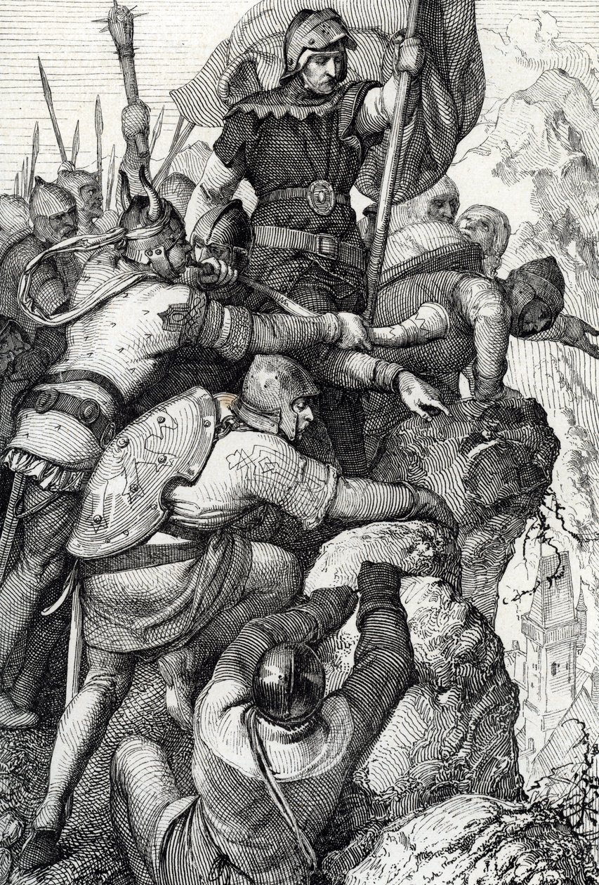 The Troops of Otto I of Bavaria Near Verona in Italy, 1155 by Peter Johann Nepomuck Geiger