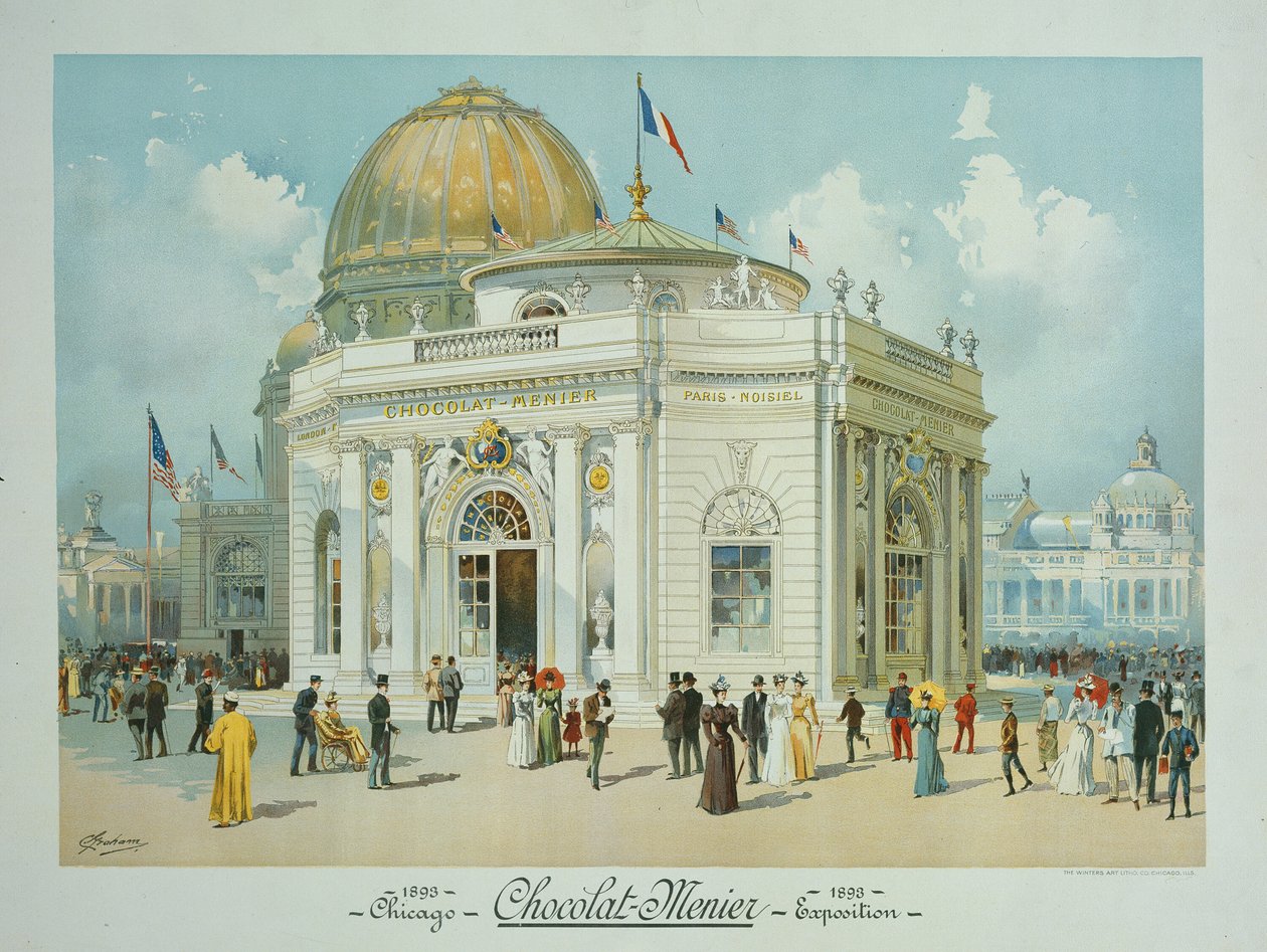 Chocolate-Menier Pavilion, World's Columbian Exposition, Chicago ...