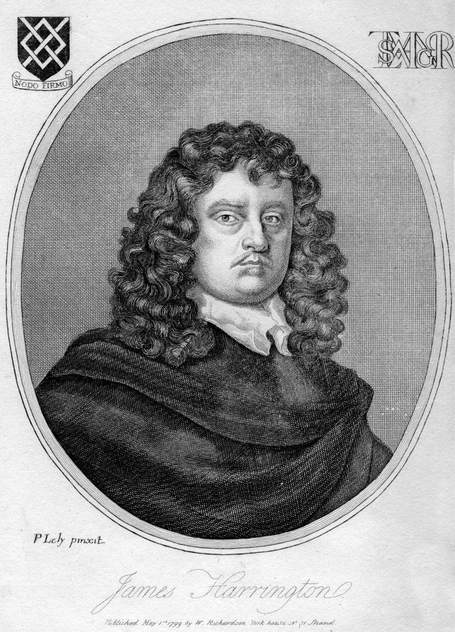 James Harrington, English political theorist by Peter Lely