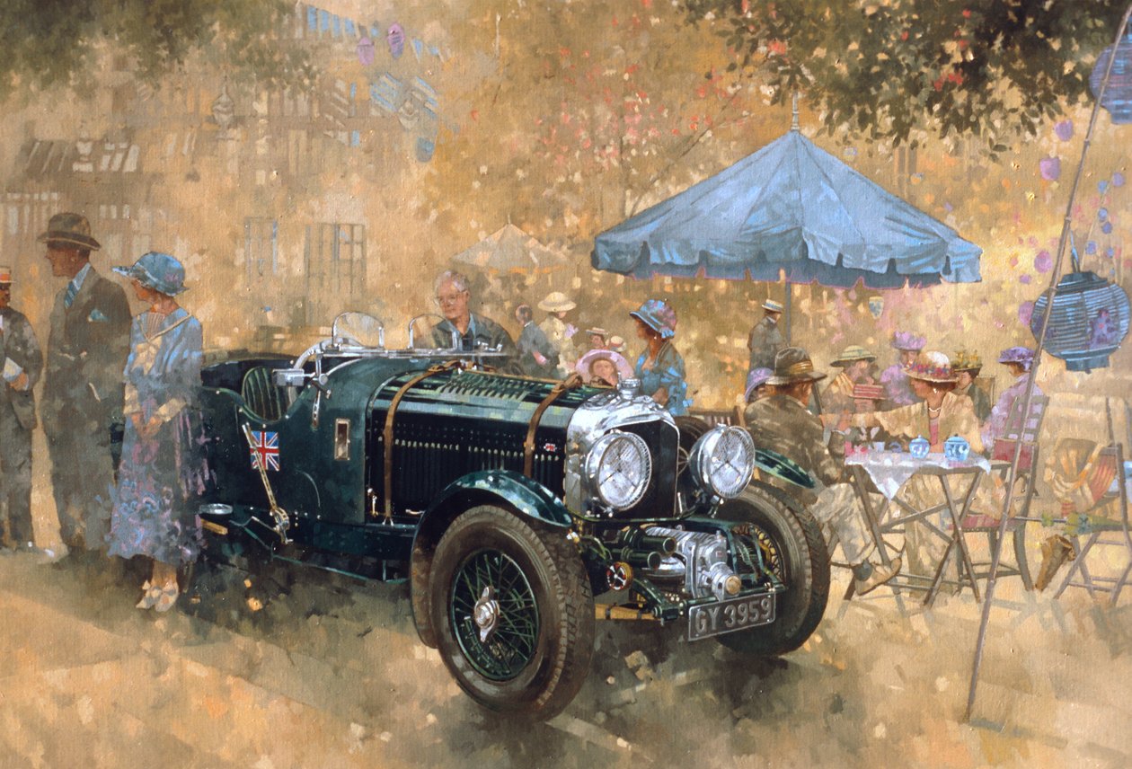Garden party with the Bentley by Peter Miller