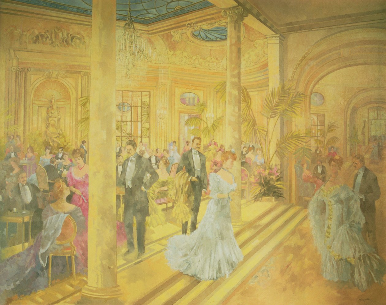 Palm Court - Winter at the Ritz by Peter Miller