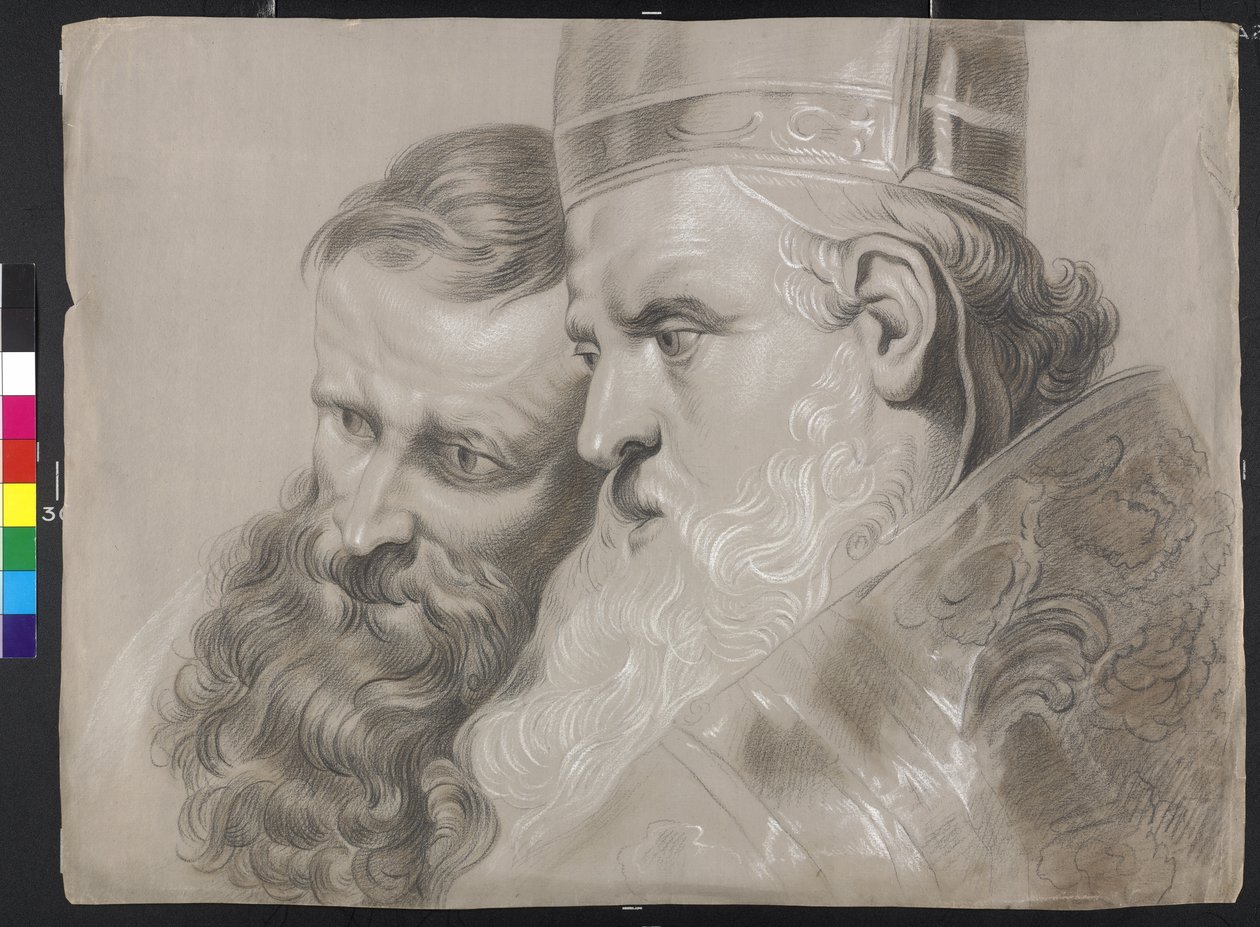 Saint Ambrose and Emperor Theodosius by Peter Paul Rubens by Peter Paul (after) Rubens