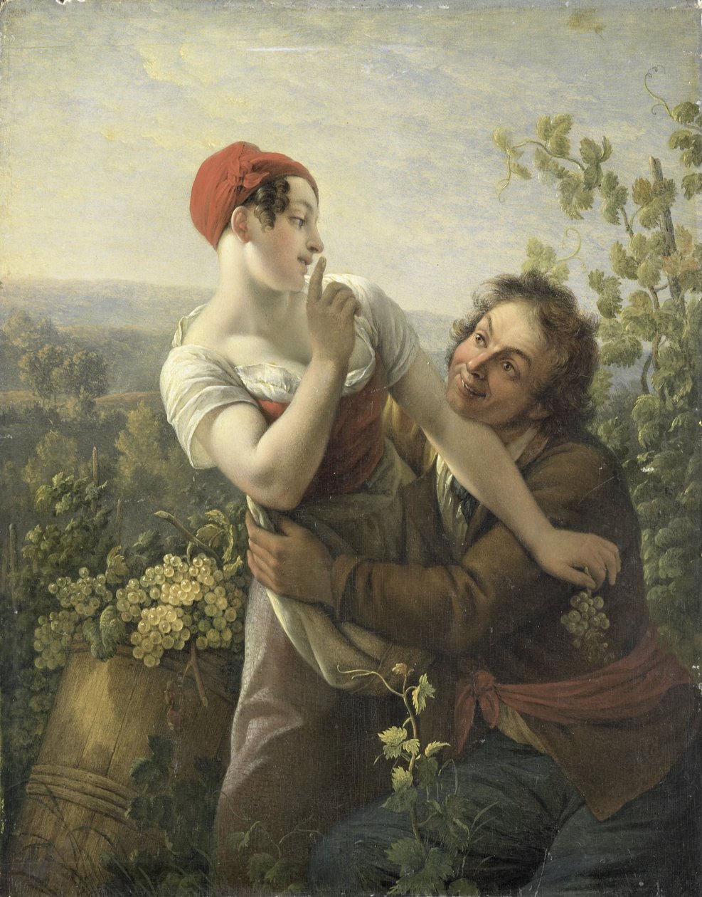 The Impassioned Grape Picker by Peter Paul Joseph Noel