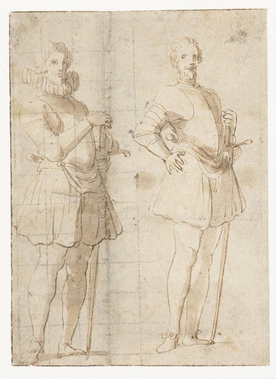 Two Studies of a Standing Officer by Peter Paul Rubens (possibly)