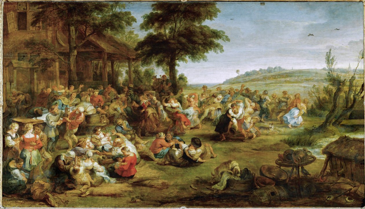 A Church Festival or Wedding in a Village, c.1635-38 by Peter Paul Rubens