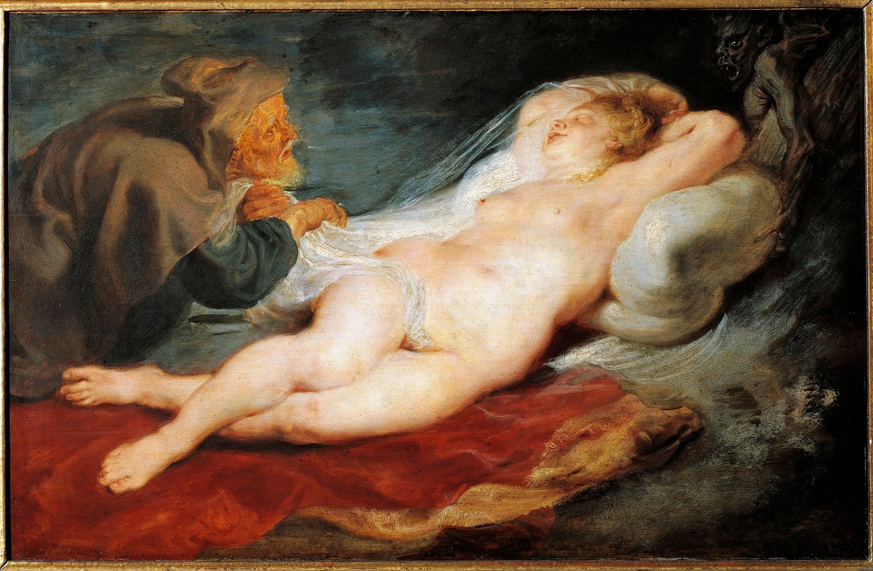 Angelica and the Hermit. From Orlando Furioso by Peter Paul Rubens