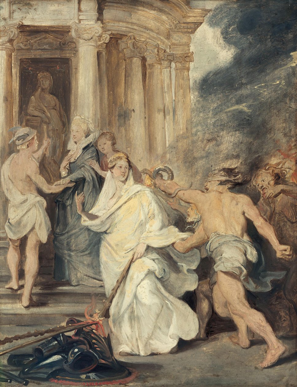 The Peace Treaty in Angers (Sketch for the Medici Cycle) by Peter Paul Rubens