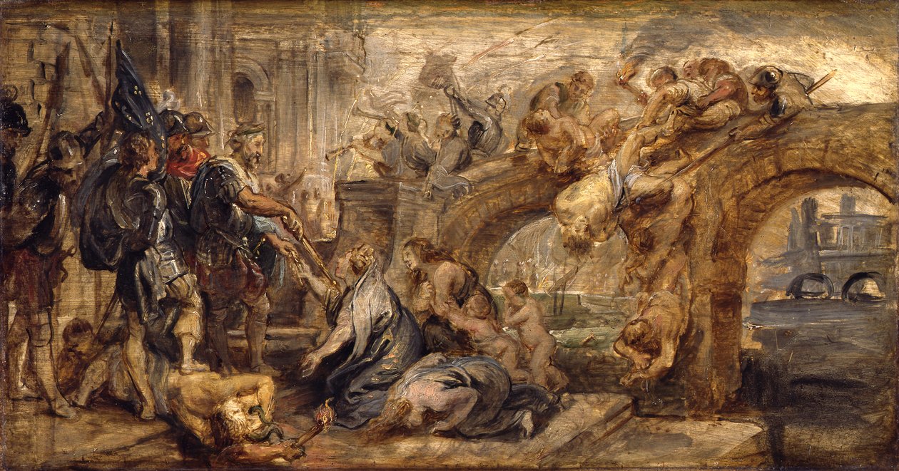 The Capture of Paris by Henry IV by Peter Paul Rubens