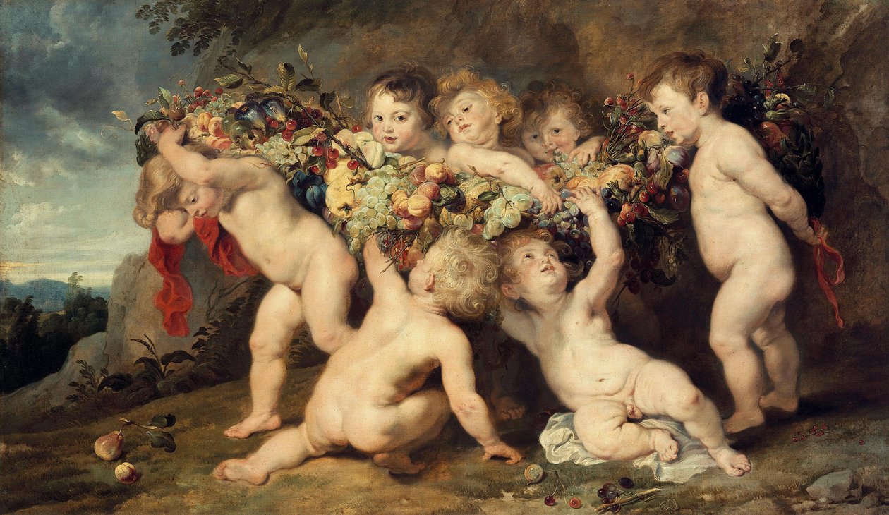 The Fruit Garland (with Frans Snyders and Jan Wildens) by Peter Paul Rubens