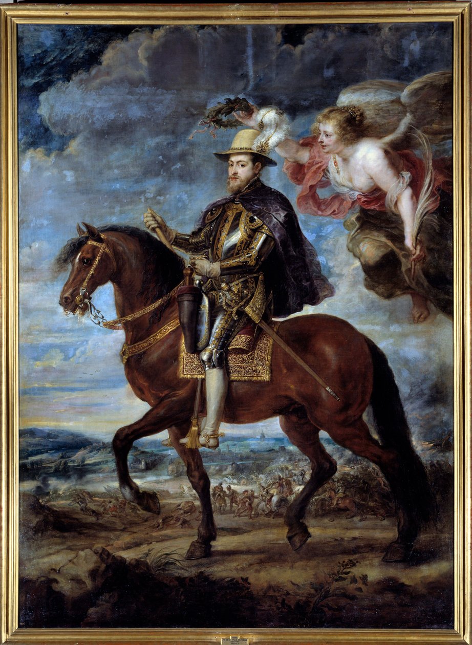 Equestrian Portrait of Philip II, King of Spain by Peter Paul Rubens