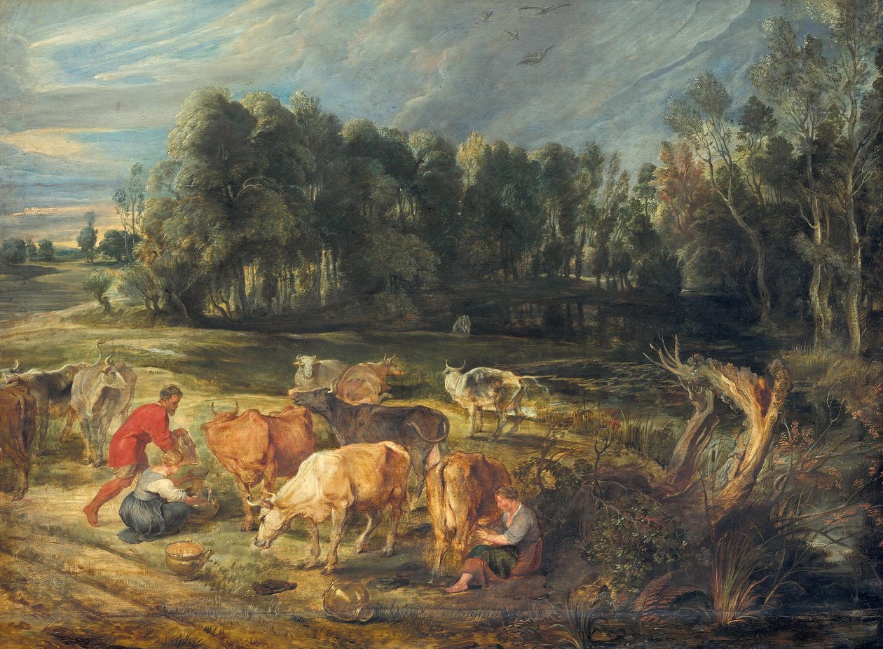 Landscape with a Herd of Cows by Peter Paul Rubens