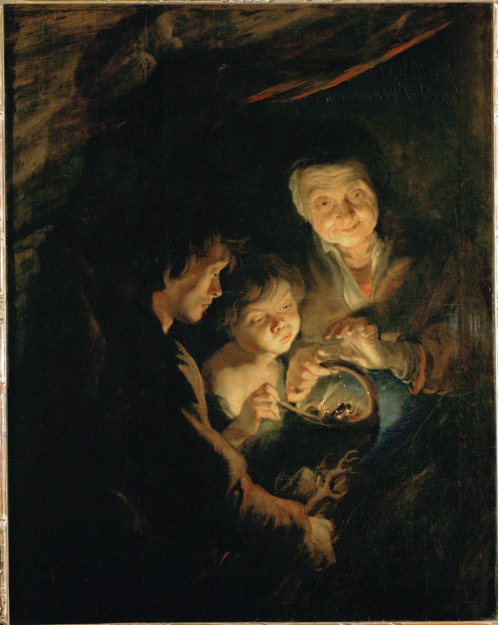 Old Woman with a Brazier, c.1618-20 by Peter Paul Rubens