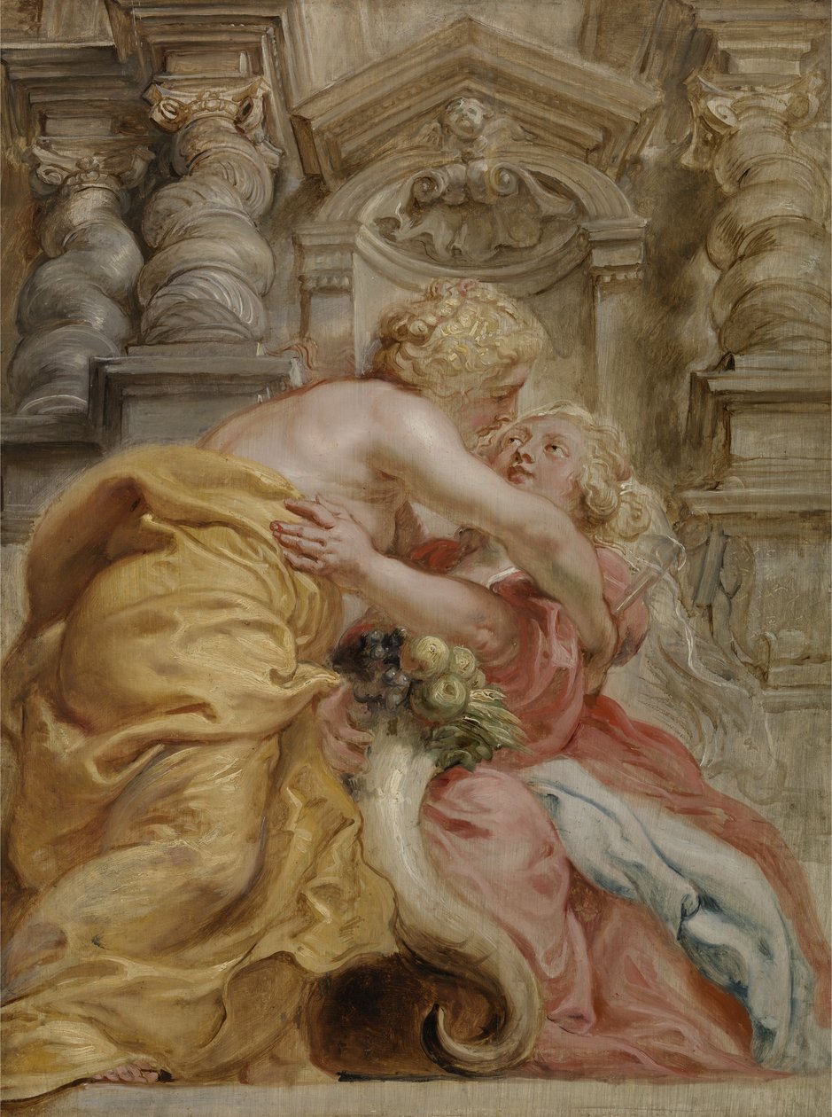 Peace Embracing Plenty by Peter Paul Rubens