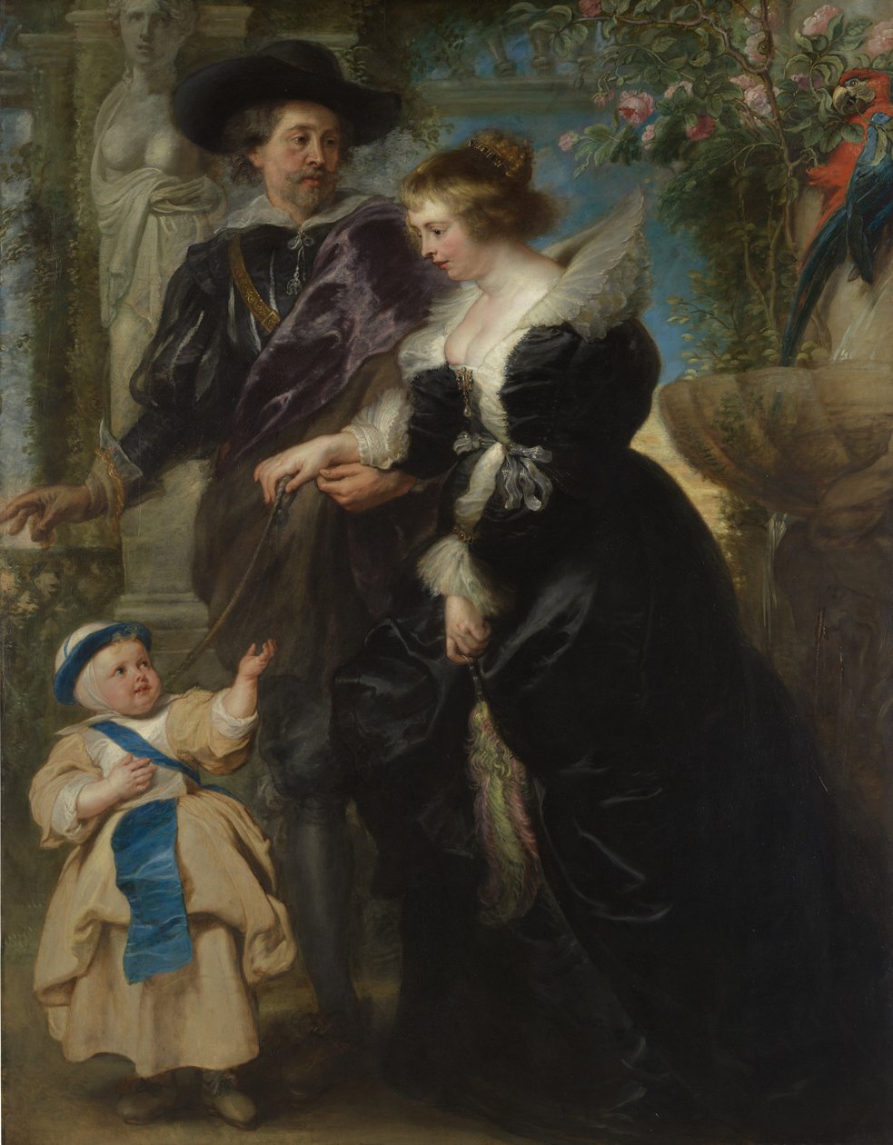 Rubens, His Wife Helena Fourment, and Their Son Frans by Peter Paul Rubens