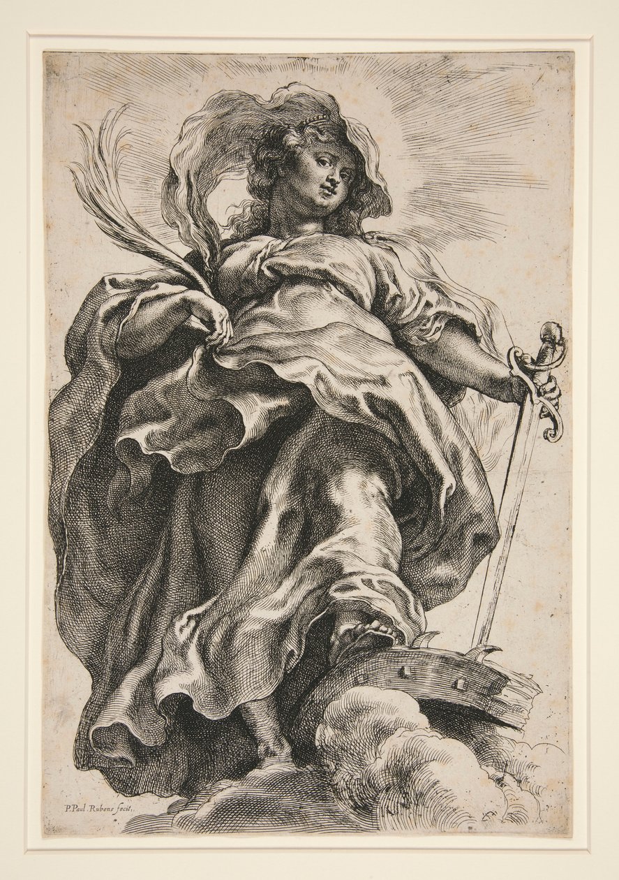 Saint Catherine in the Clouds by Peter Paul Rubens