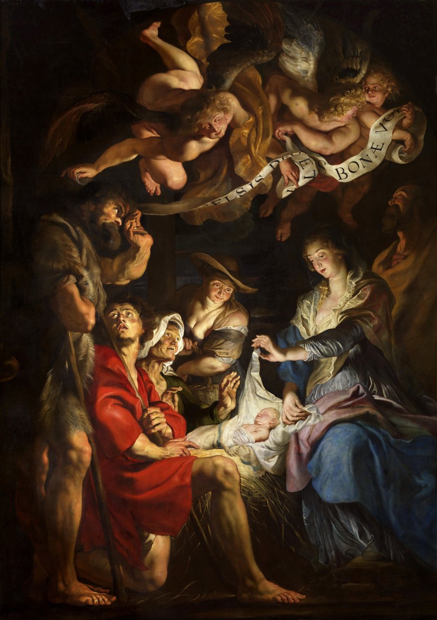 The Adoration of the Shepherds, ca 1608 by Peter Paul Rubens