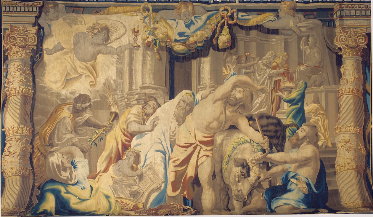 The Eucharist Vanquishes the Heathen Sacrifices, Brussels, second half of the 17th century by Peter Paul Rubens