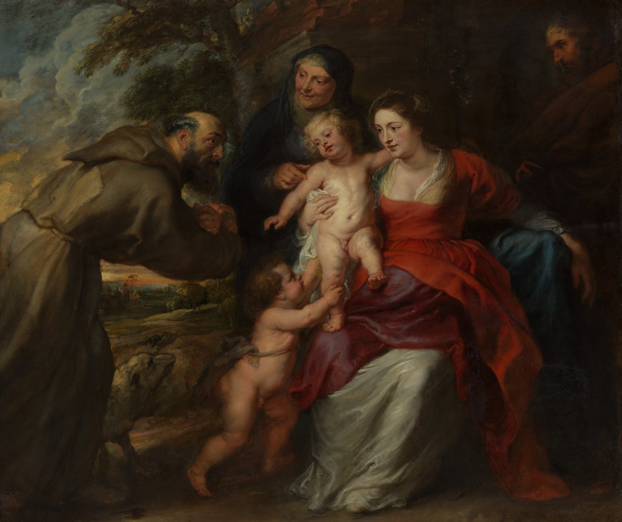 The Holy Family with Saints Francis and Anne and the Infant Saint John the Baptist by Peter Paul Rubens