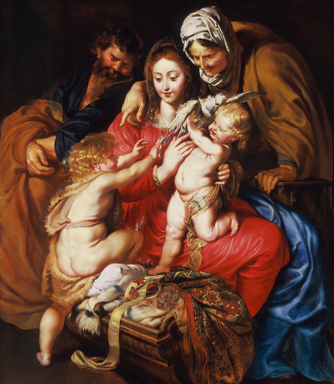 The Holy Family with St Elizabeth, St John and a Dove by Peter Paul Rubens