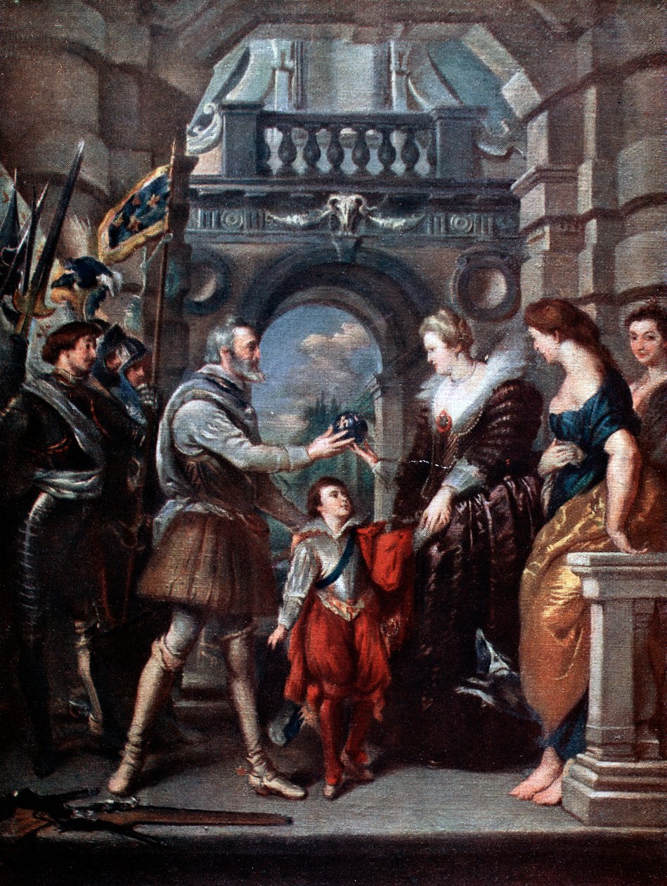 The Medici Cycle: Henri IV leaving for the war in Germany, 20th March 1610 by Peter Paul Rubens