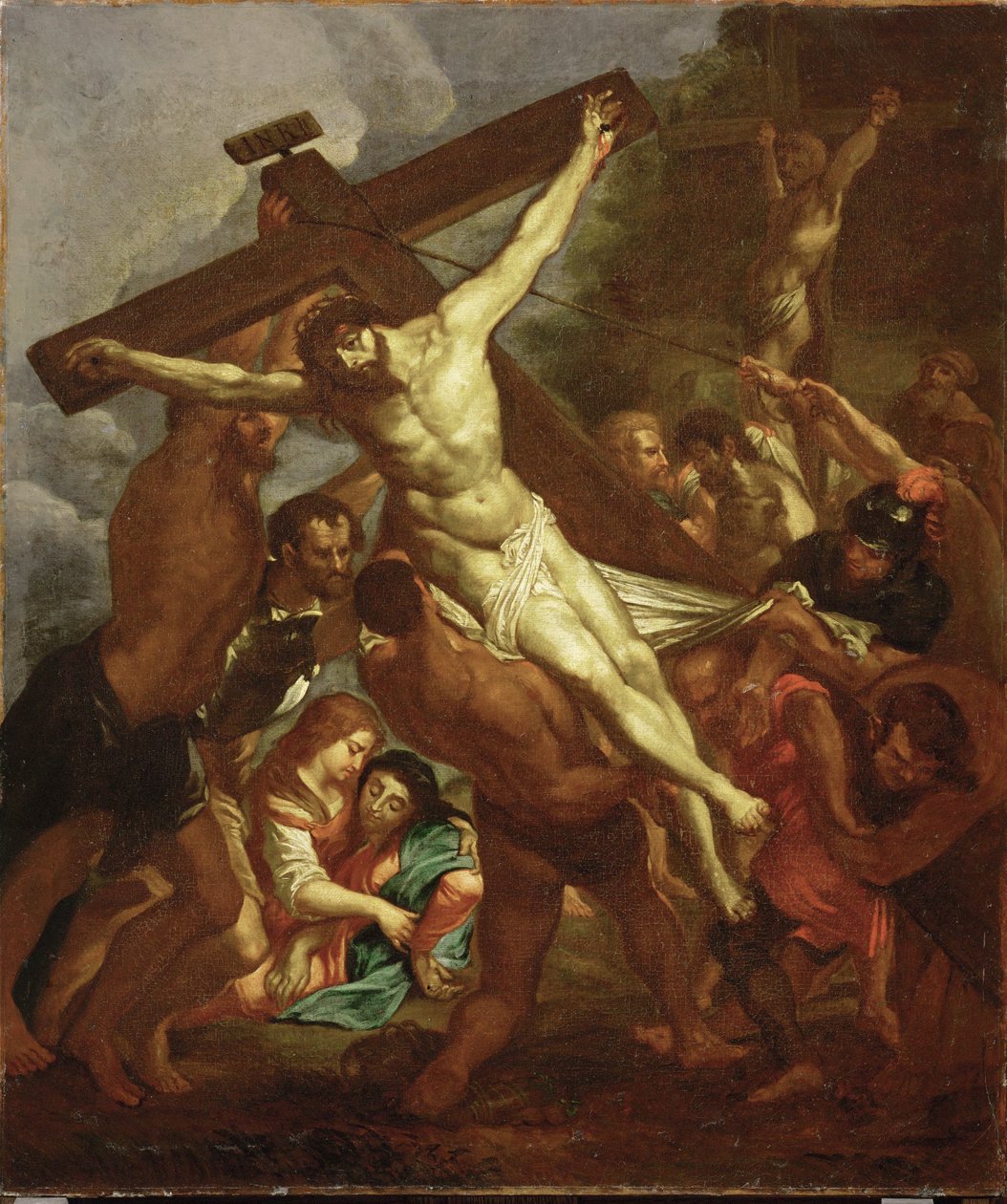 The Raising of the Cross, c.1600-50 by Peter Paul Rubens