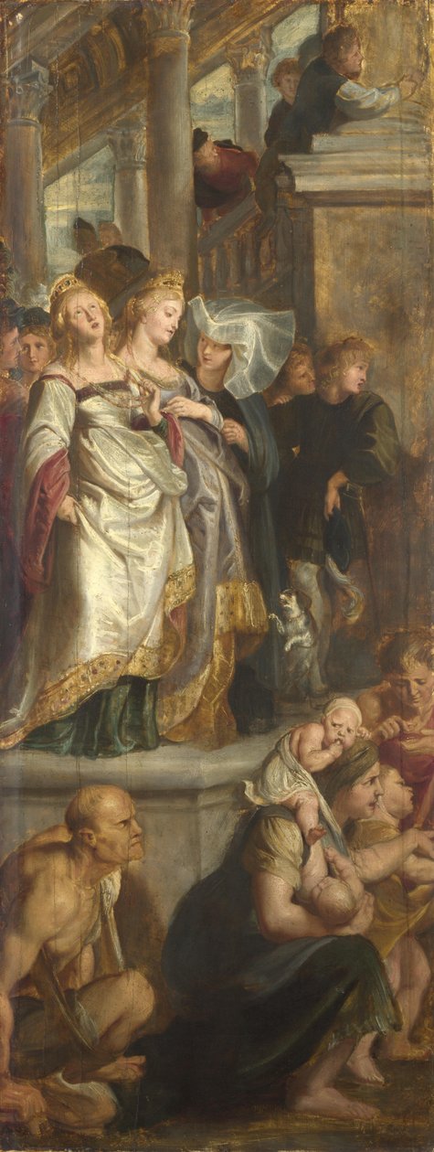 Three Female Witnesses. Sketch for High Altarpiece, St Bavo, Ghent, 1612 by Peter Paul Rubens