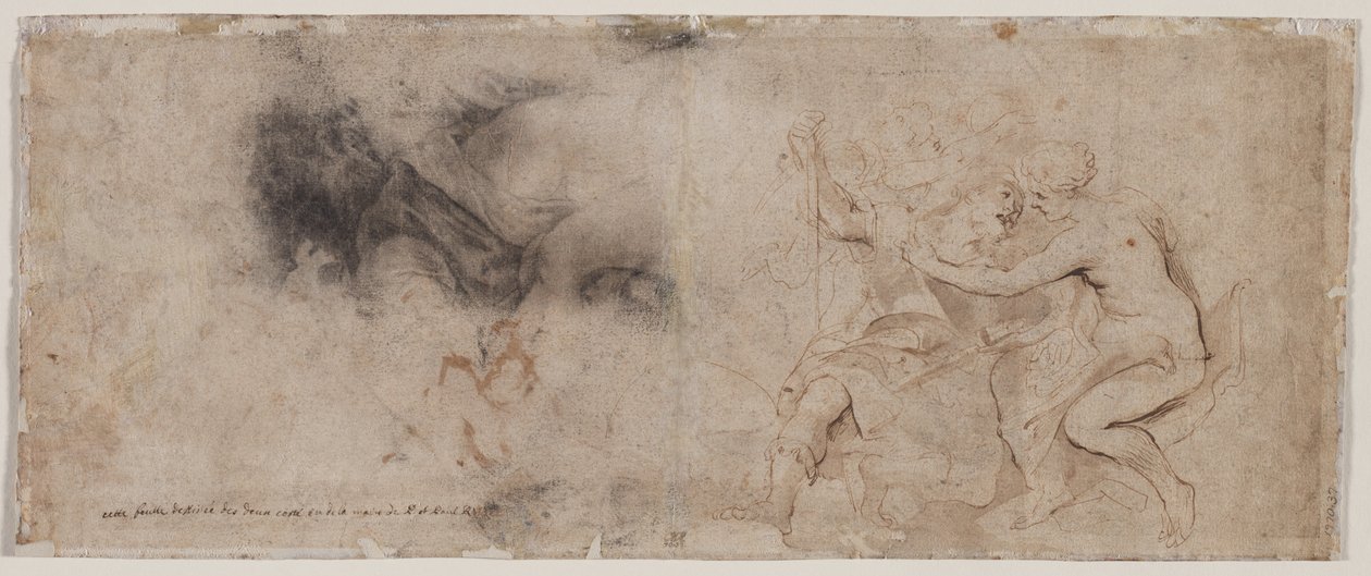 Venus Disarming Mars (verso) by Peter Paul Rubens