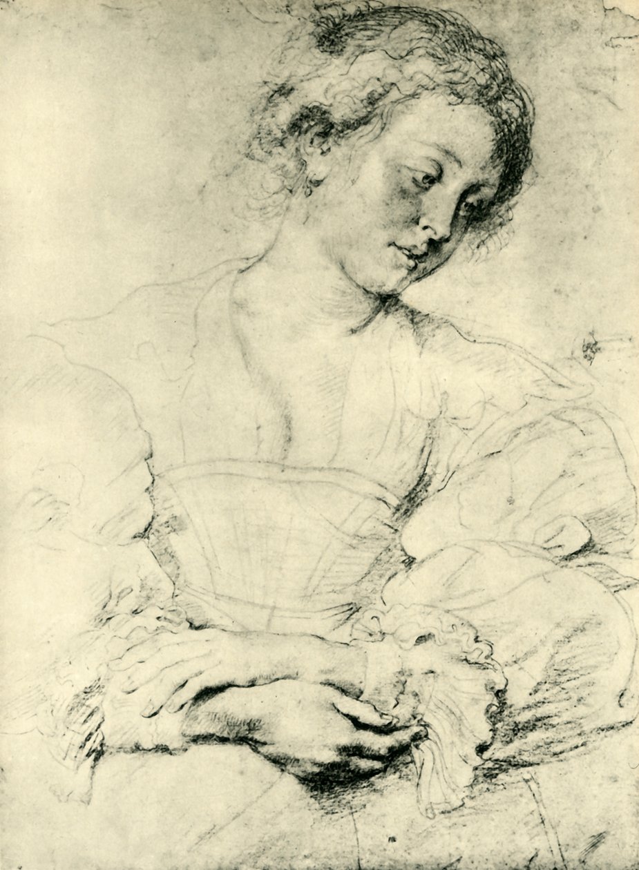 Young Woman with Folded Hands by Peter Paul Rubens
