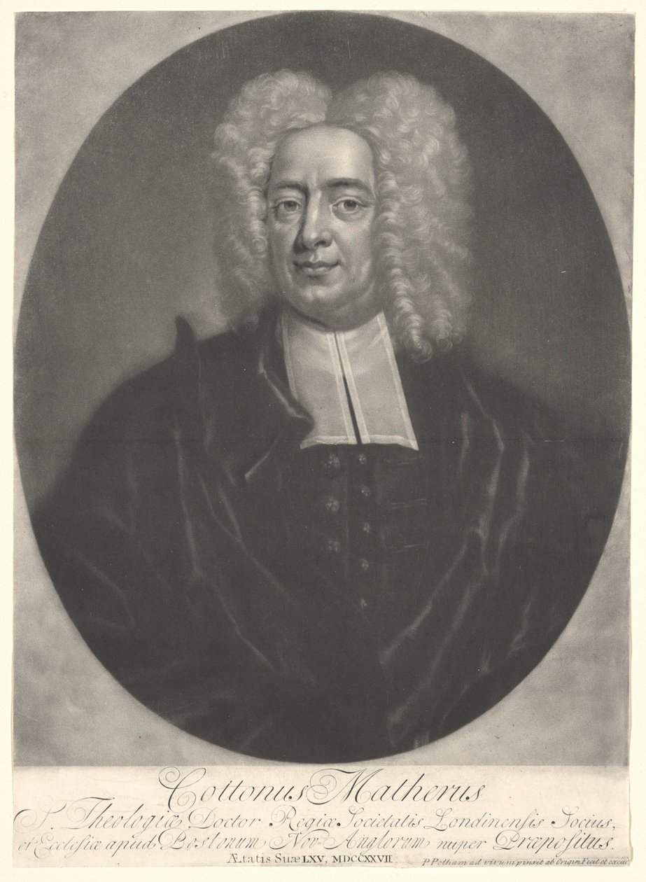 Cotton Mather by Peter Pelham: Buy fine art print