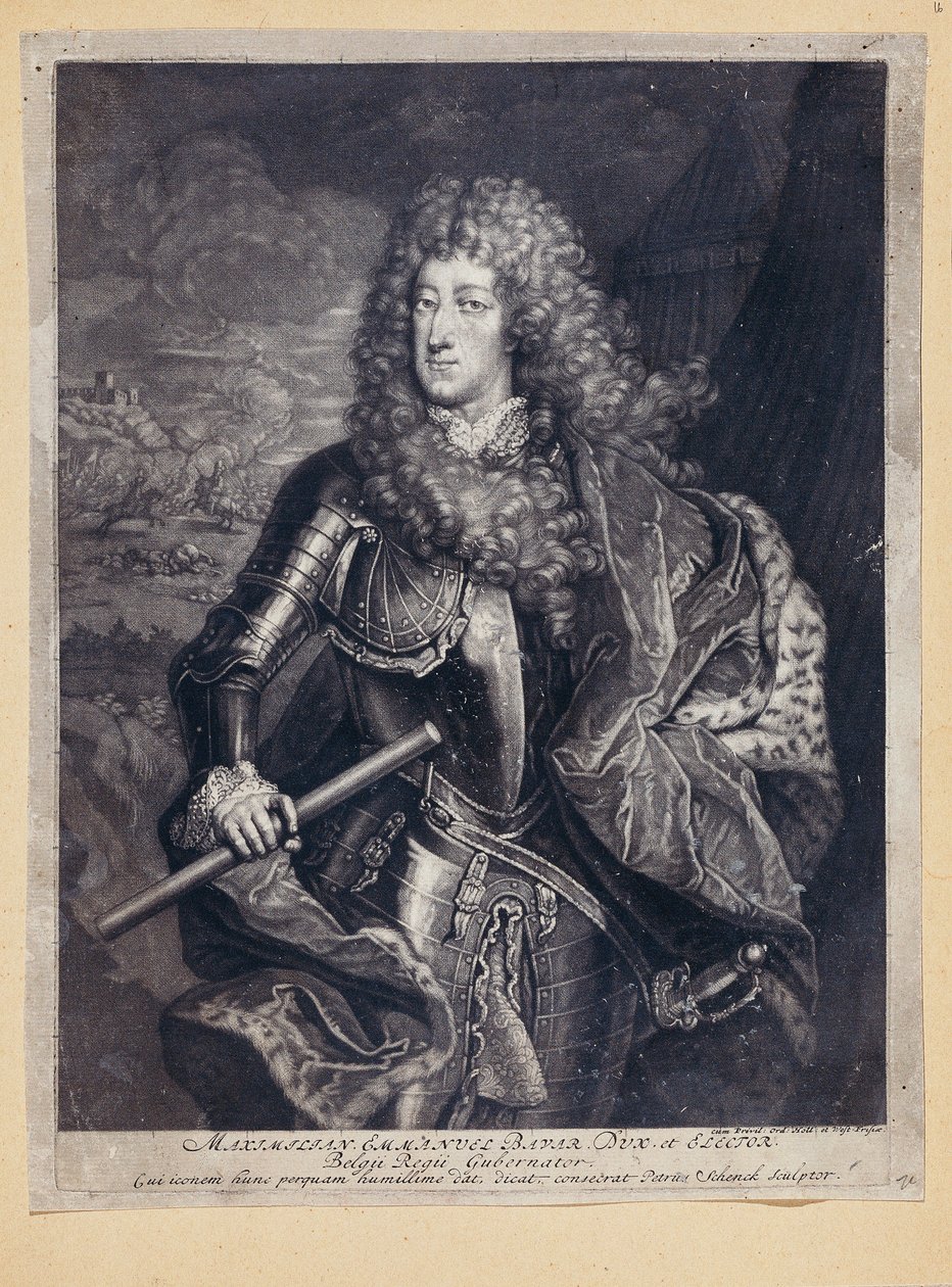 Elector Max Emanuel as Dutch Governor by Peter Schenk der Ältere