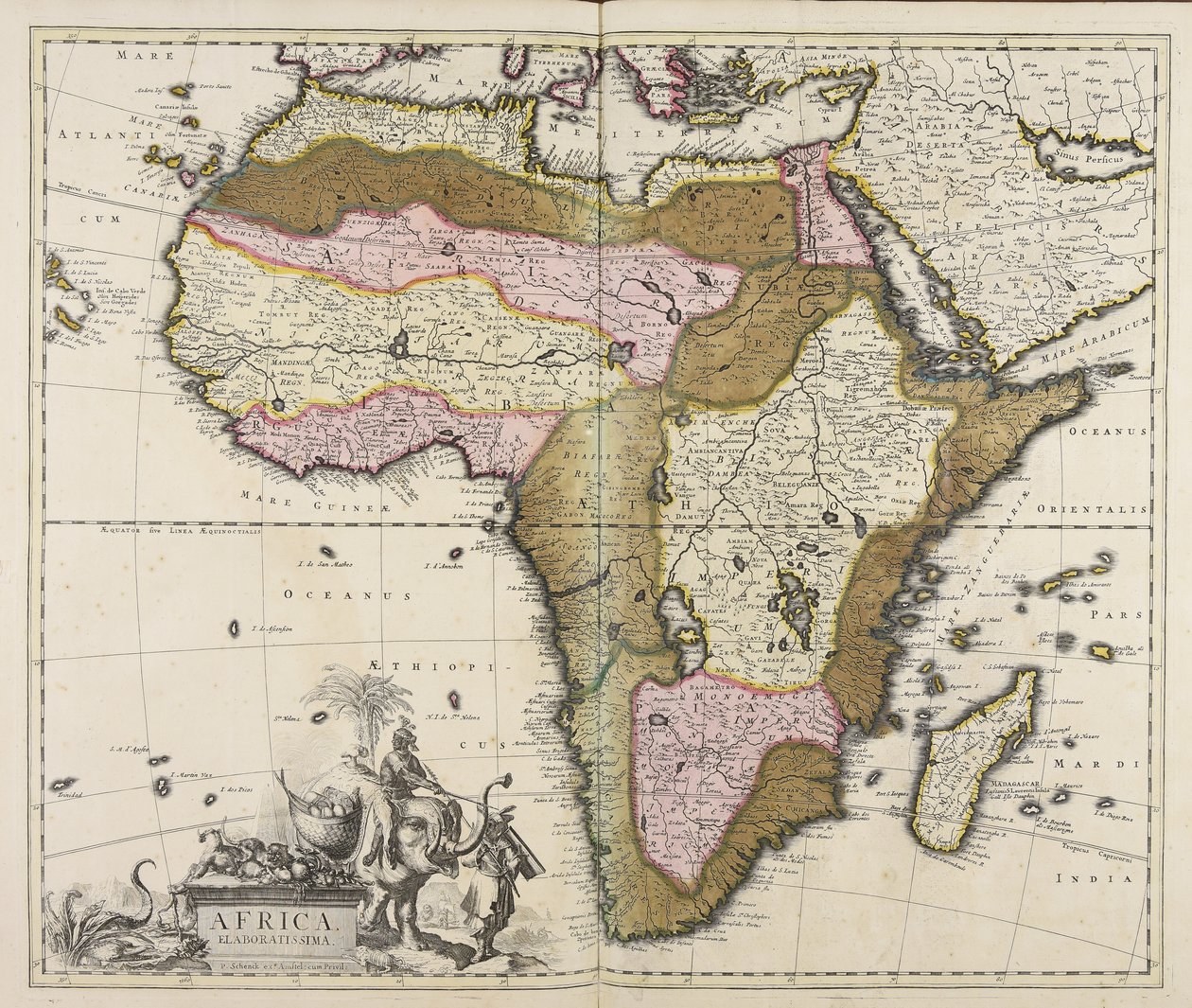 Africa Elaboratissima by Peter Schenk the Elder