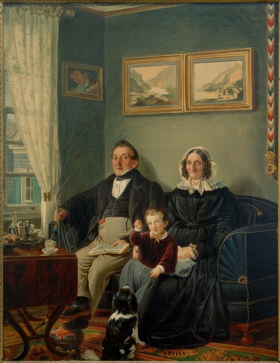 Johann Peter Keuchen and Sophie Karoline Keuchen by Peter Schwingen