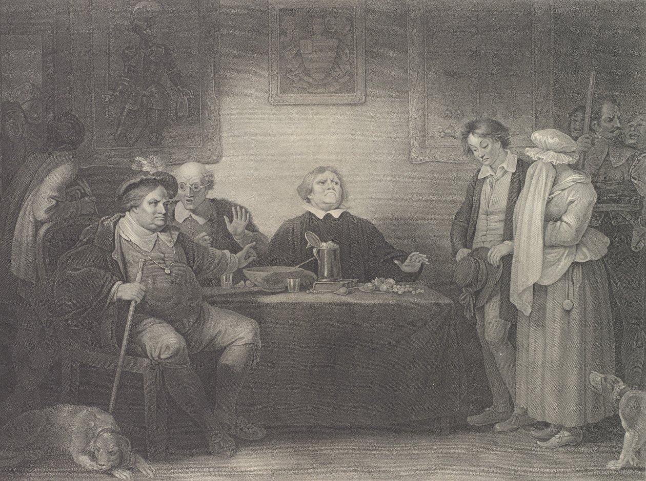 The Seven Ages, Fifth Age: The Justice, first published 1801, reissued 1852 by Peter Simon