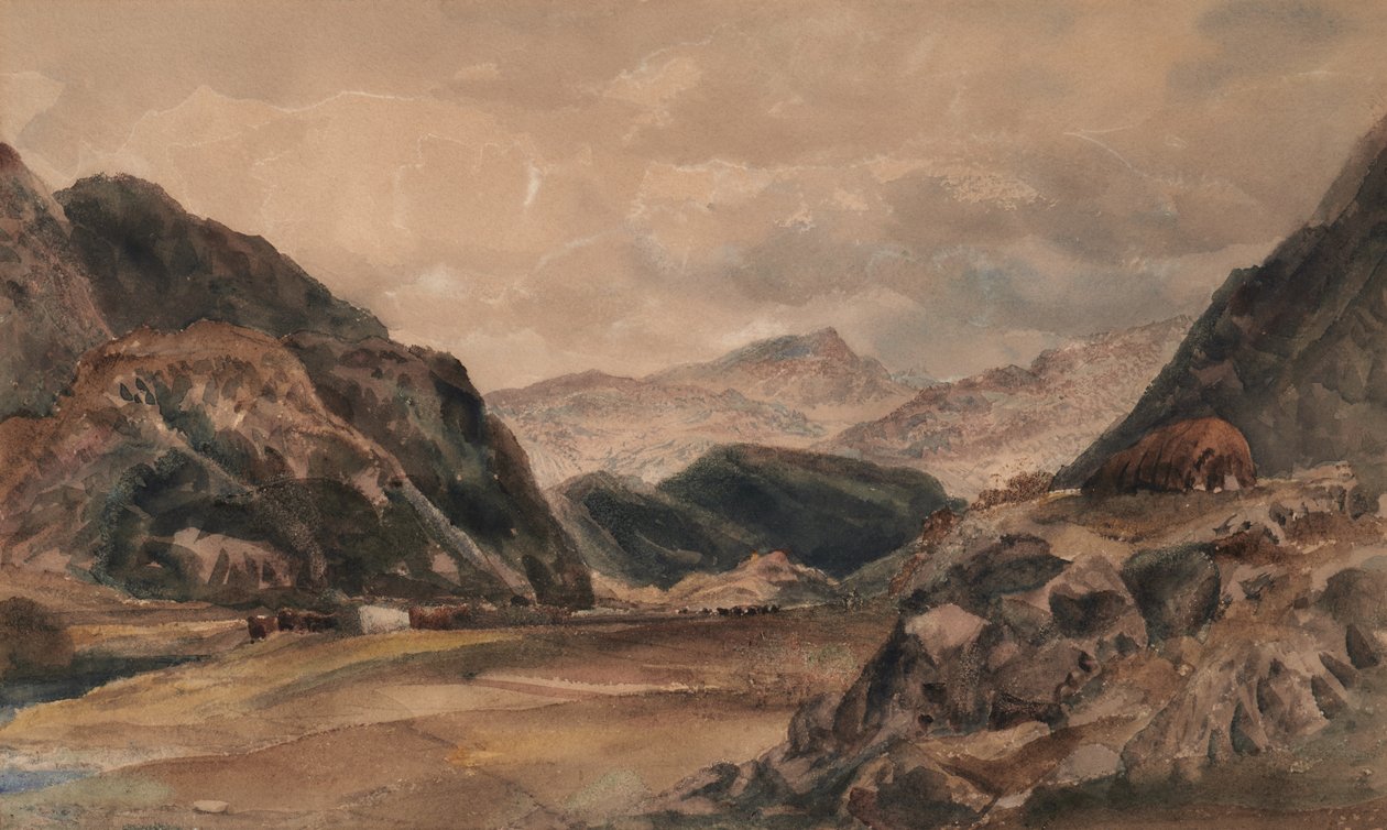 Beddgelert, North Wales by Peter de Wint