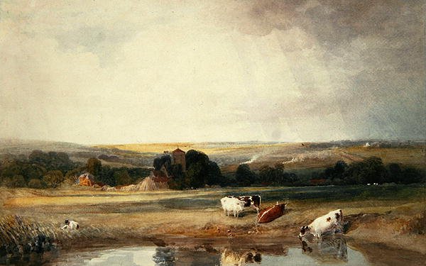 Marsworth Church, near Tring by Peter de Wint