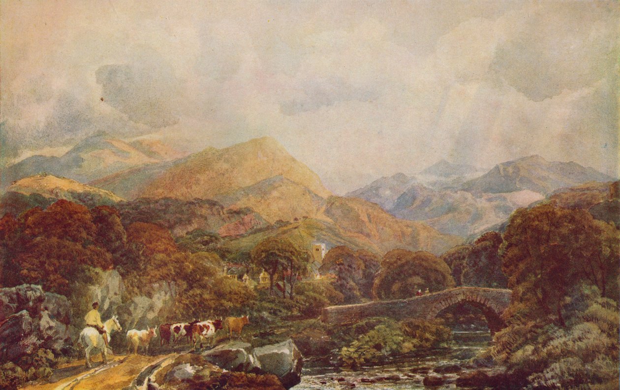 Mountainous Landscape, c19th century by Peter de Wint