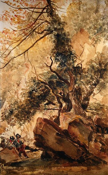 The Dingle at Badger, Near Bridgnorth, Shropshire by Peter de Wint