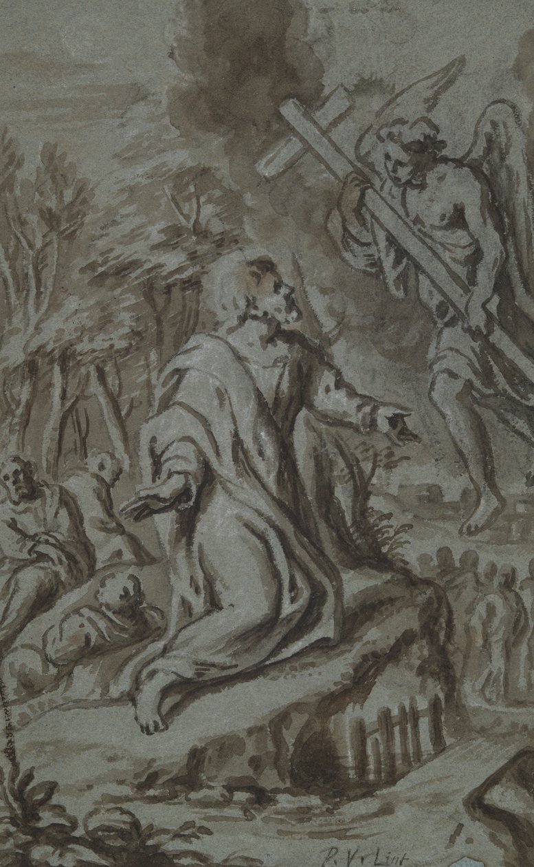 Christ in Gethsemane by Peter van Lint