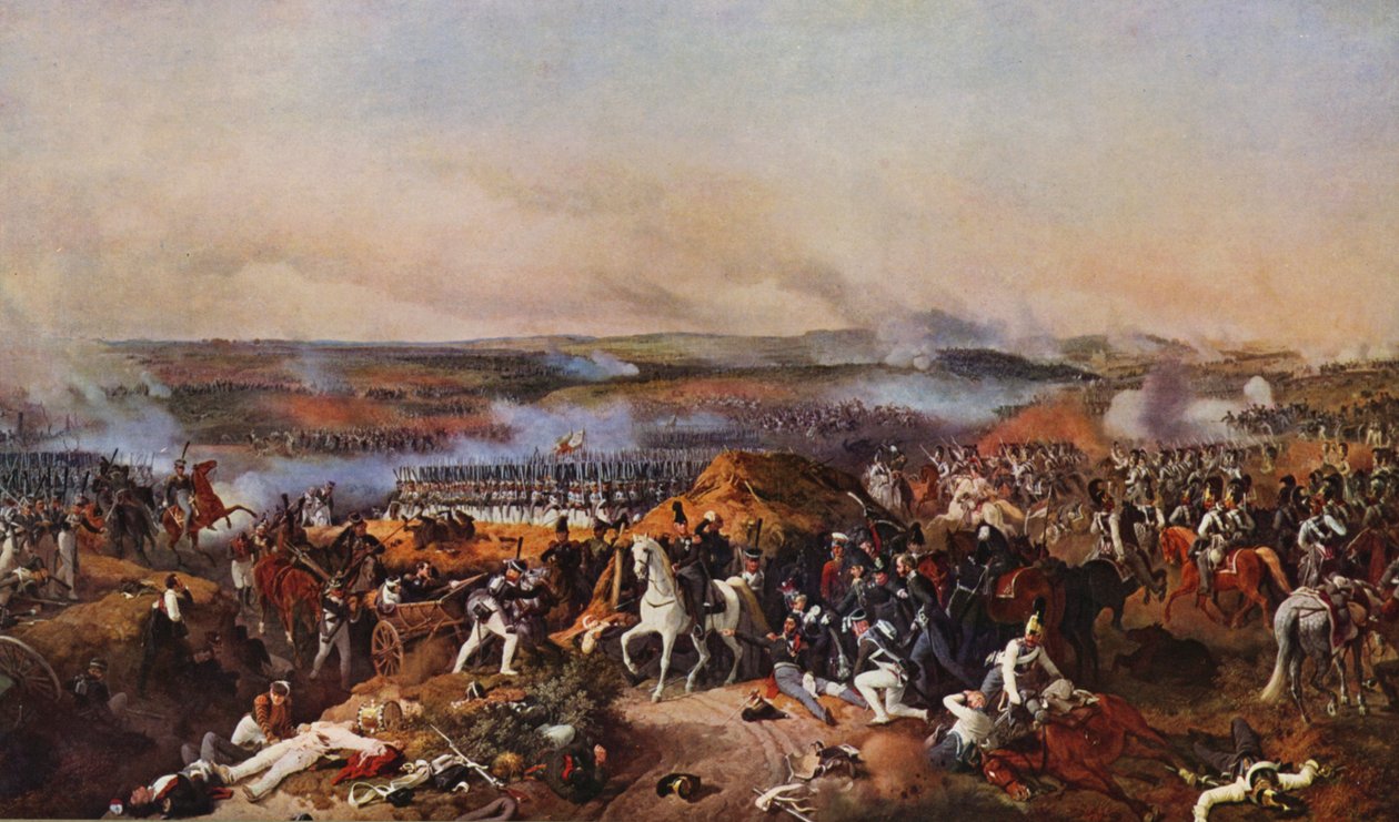 The Battle of Borodino by Peter von (after) Hess